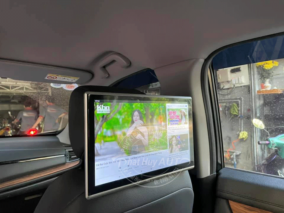 Gắn màn hình gối đầu theo xe Honda CRV 2018