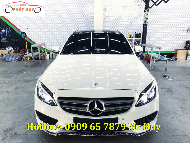 Phủ nano ceramic cho xe Mercedes C250