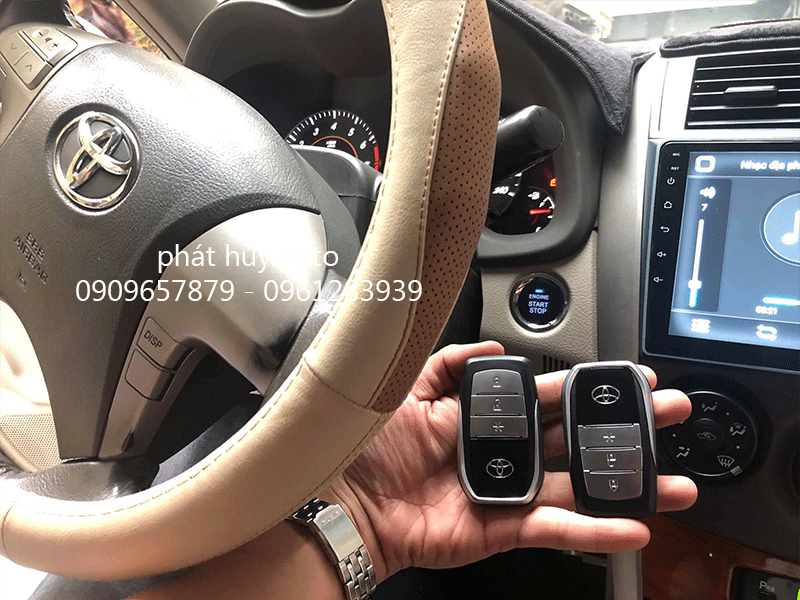 Độ Start Stop Smart-key xe Toyota Altis