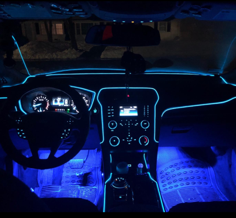 Đèn led viền nội thất ô tô