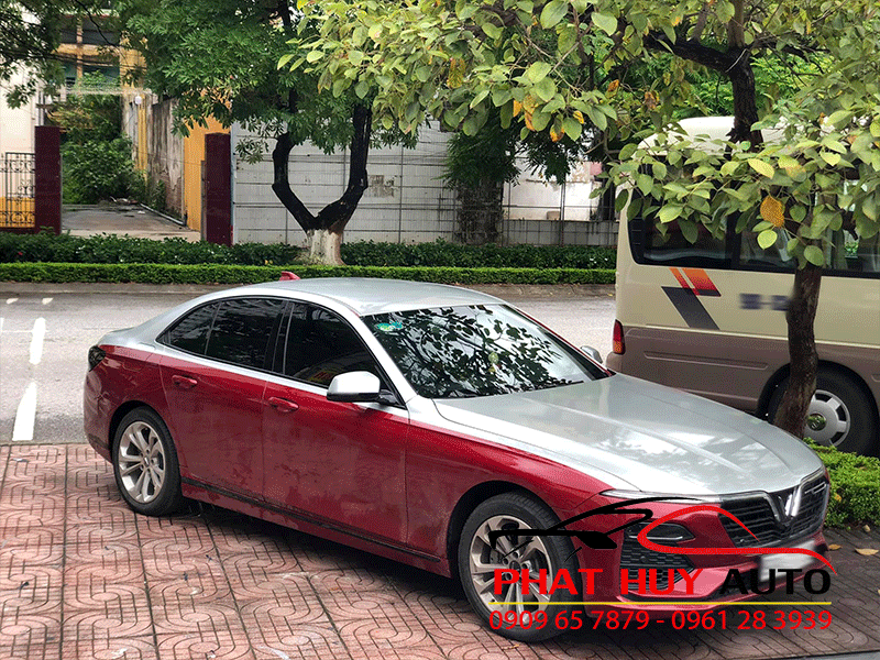 Dán nóc xe Vinfast LUX A2.0 kiểu Maybach