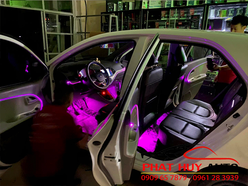 Đèn Led viền nội thất Kia Morning