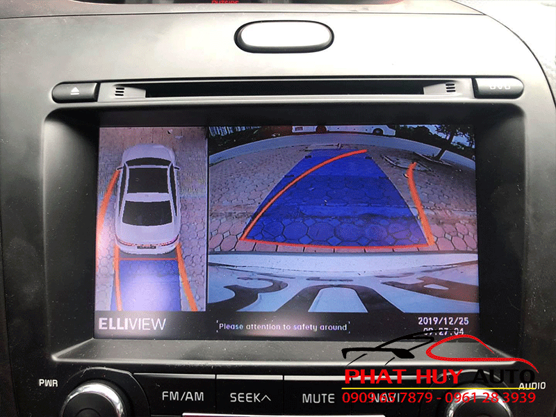 Lắp camera 360 độ Elliview cho xe Kia K3