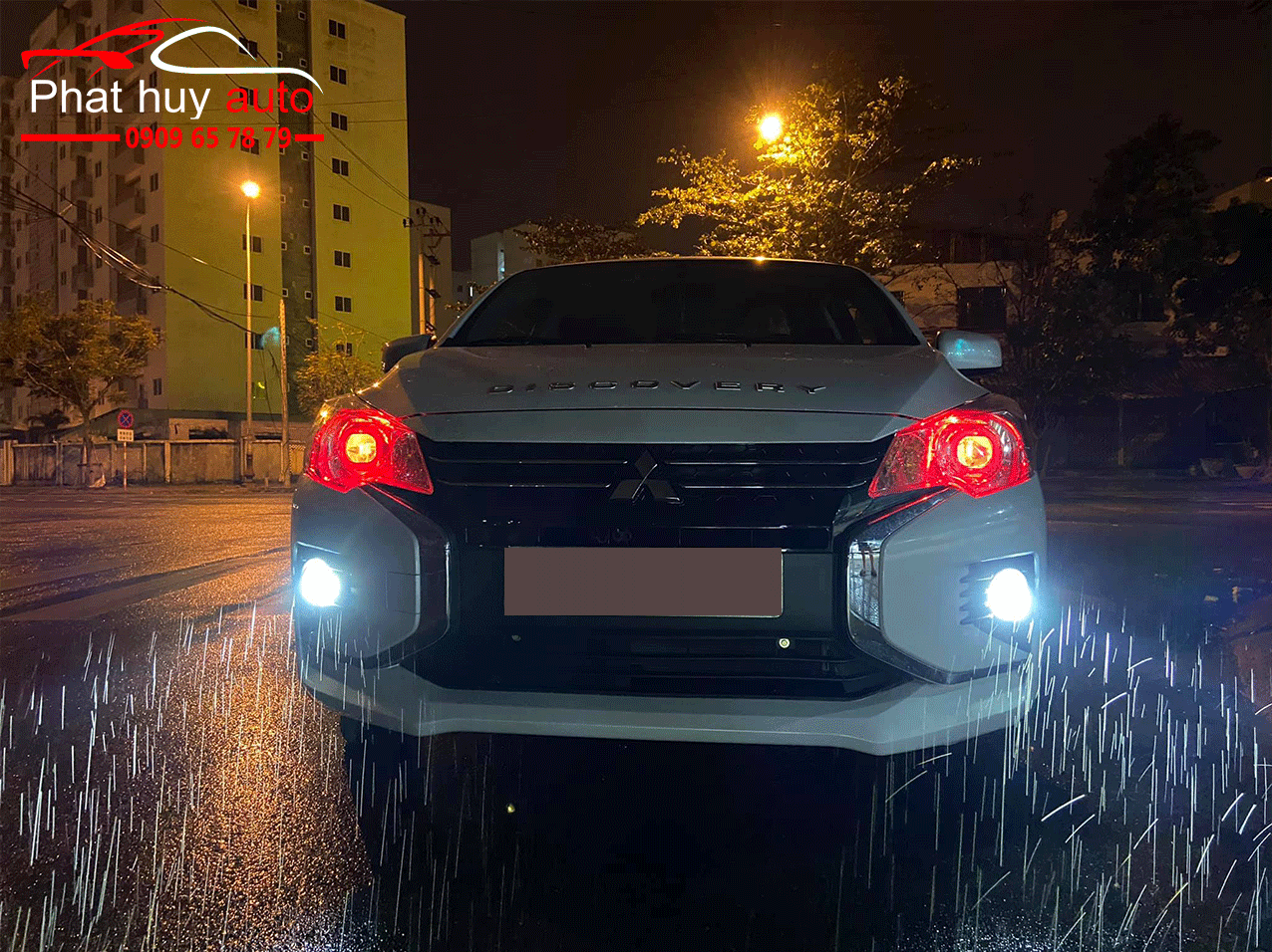 Độ đèn bi gầm cho xe Mitsubishi Attrage 2020