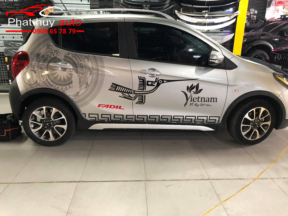 Tem dán sườn xe Vinfast Fadil