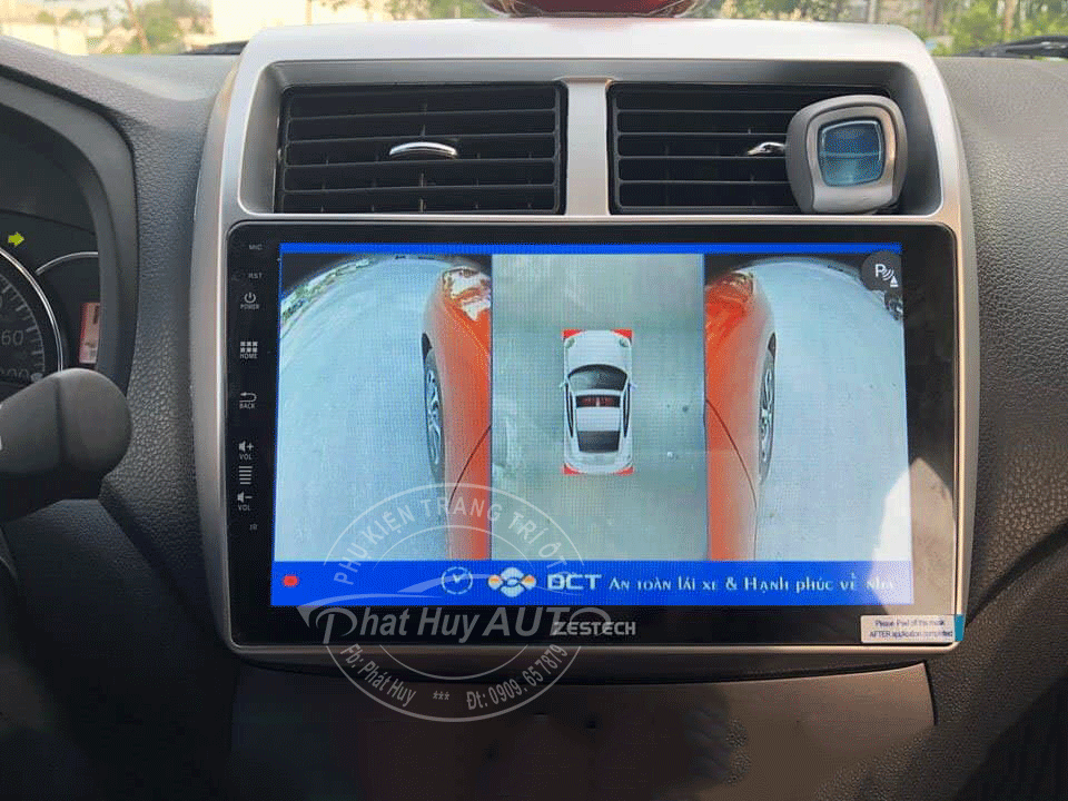 Camera 360 độ xe Toyota Wigo