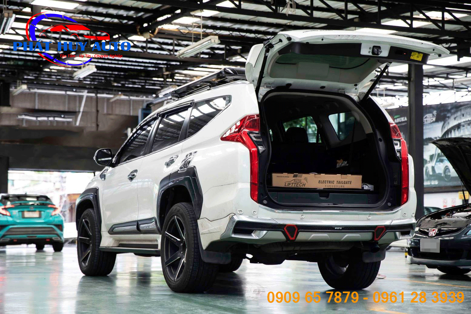 Độ cốp điện tự động cho Pajero Sport
